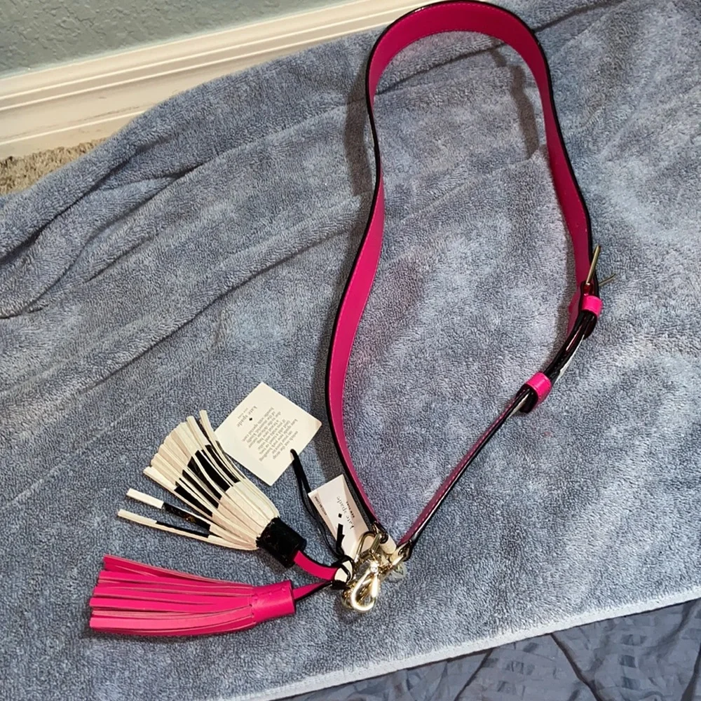 Nwt Kate spade mix it up striped strap & tassel